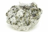Cubic Pyrite and Sphalerite Crystals on Quartz - Peru #257284-1
